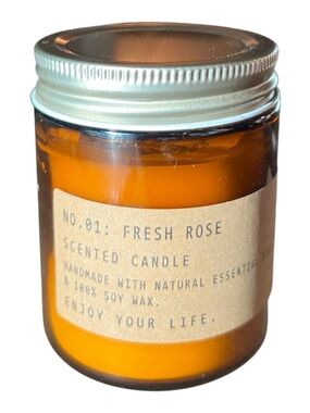 P. F. Candle Co. No. 1 Fresh Rose Soy Candle New